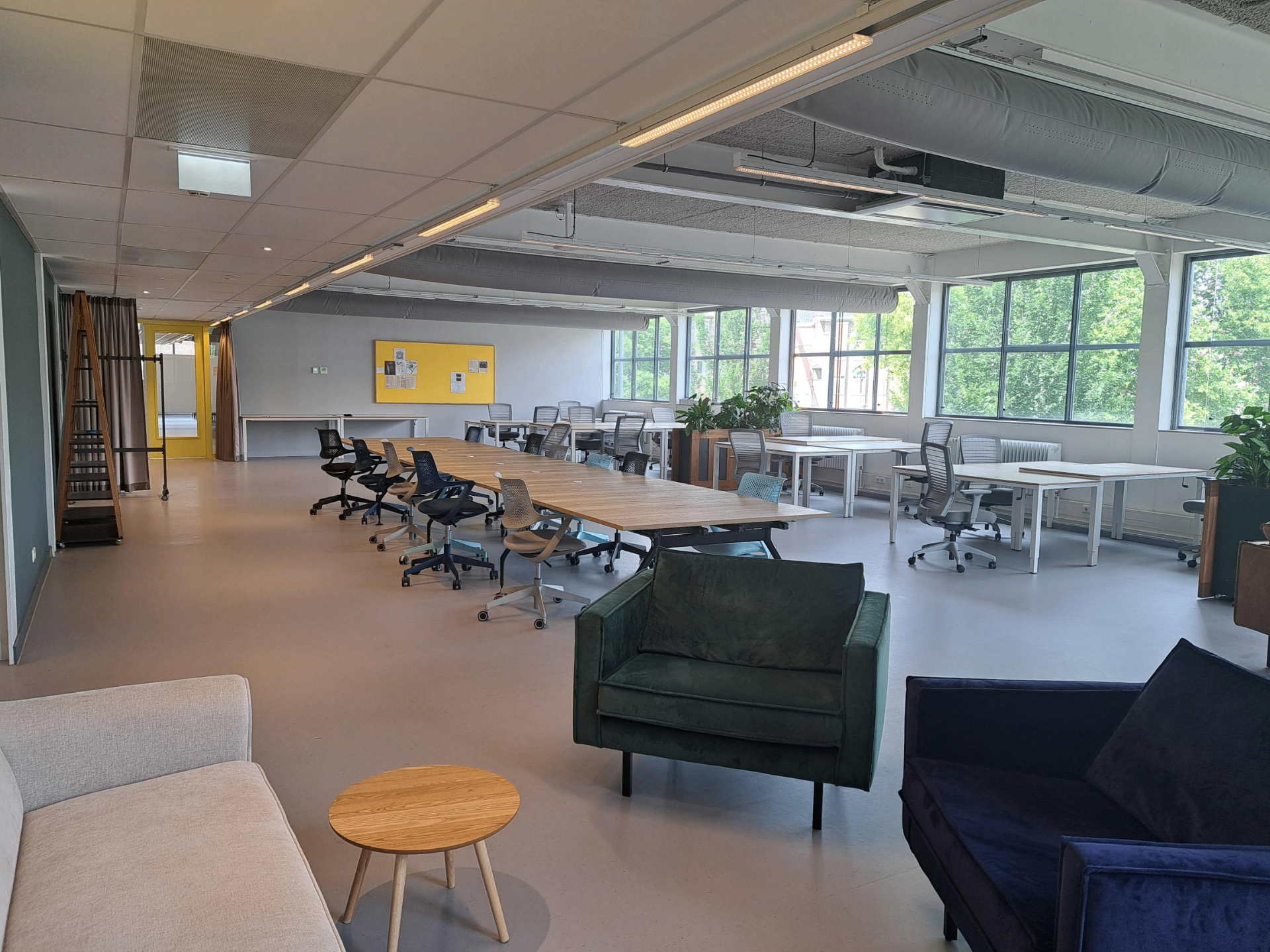 Omblix studio in Amsterdam — open workspace with natural light